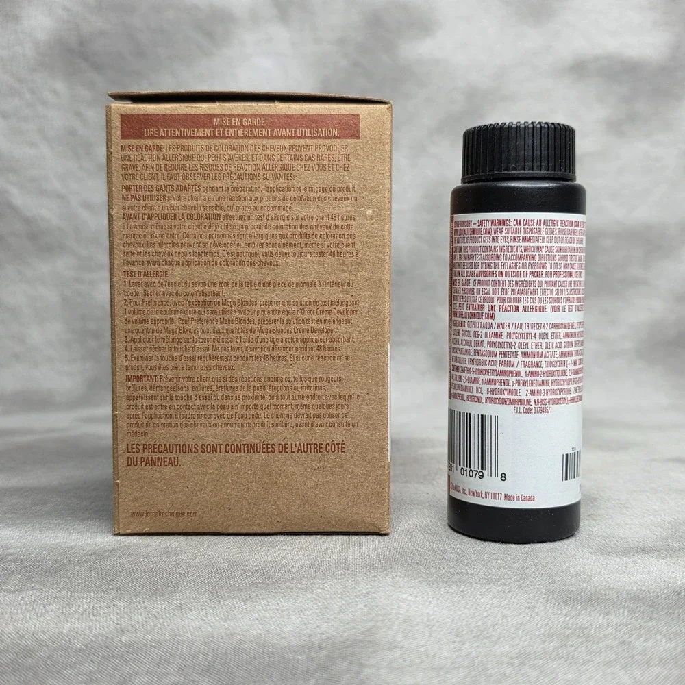 Loreal Preference 2.1 ONYX SHEEN Hair Color - FULL BOX of 6 -‎ 2 oz ea